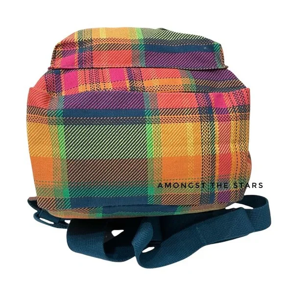 Herschel Supply Co. Orange Green Red Plaid Mini Backpack - Picture 12 of 14